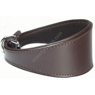 Ace Traditional Leather Dog Collar  (Brown)